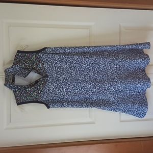 Ralph Lauren RLX golf tennis wicking sleeveless mini dress- M - floral navy